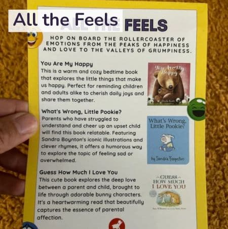 All the feels board book month